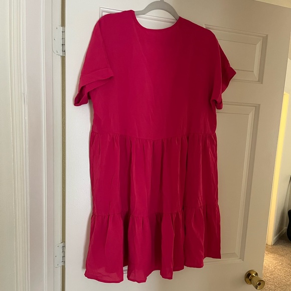 2 FOR $15 SALE!! *ADD TO BUNDLE* Hot Pink/Magenta Mini/Midi Dress - Picture 2 of 2